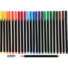 Colortime Fineliner, Strichstärke 0,6-0,7 mm, verschiedene Farben, 24 Stück, 1 Box