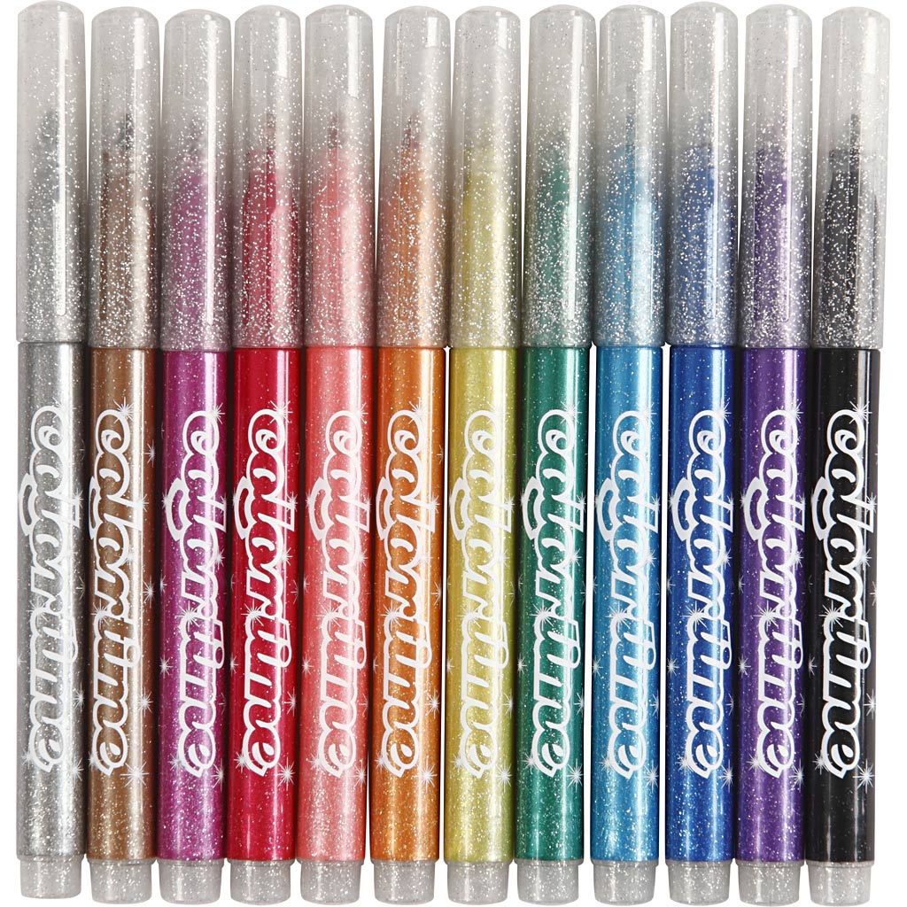 Glitzerstifte, 12st.