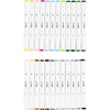 Creativ Company Zeichenstift, Strichstärke 1+8 mm, Pastellfarben, Standardfarben, 24 Stück 1 Box