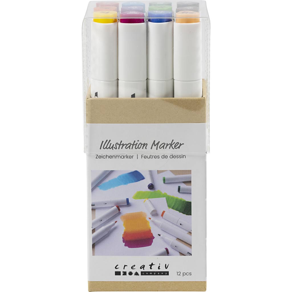 Creativ Company Drawing Pen Standard Colors, 12st.