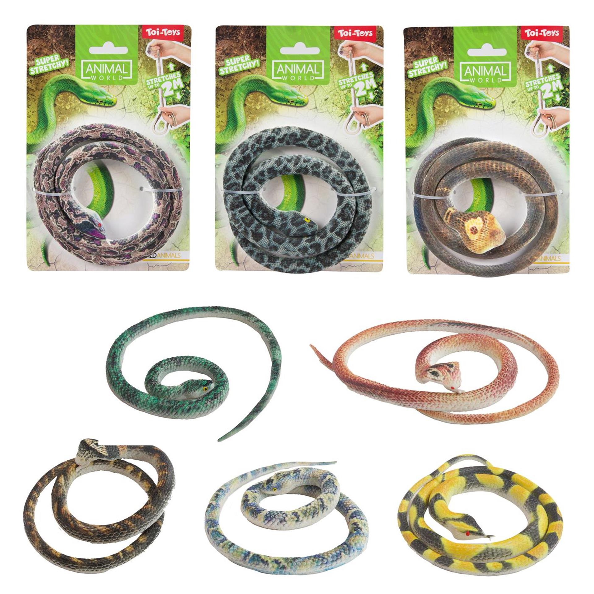 Toi-toys Tierwelt lebensechte Schlange 60cm