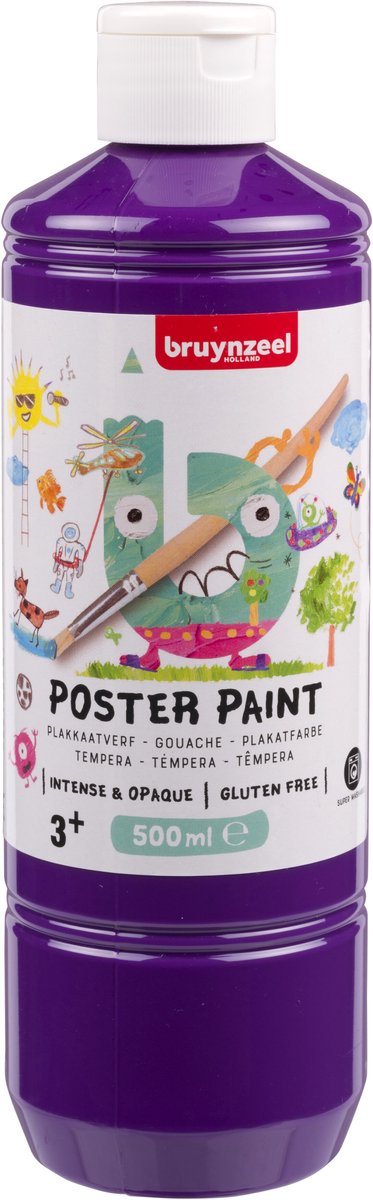Bruynzeel • Gouache-Plakatfarbe 500 ml Lila