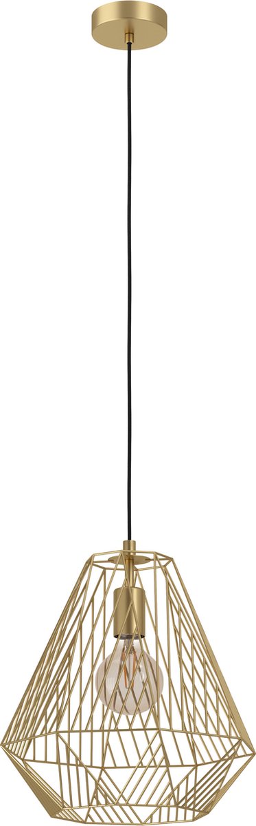 Hängelampe im Eglo-Stil – E27 – ø 33 cm – Gold