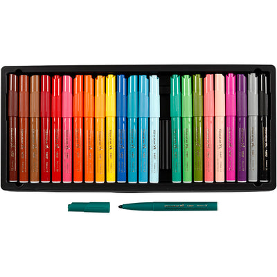 BIC Visa Farbfarbe, Linie Deich 3 mm, verschiedene Farben, 24 Stück 1 Box