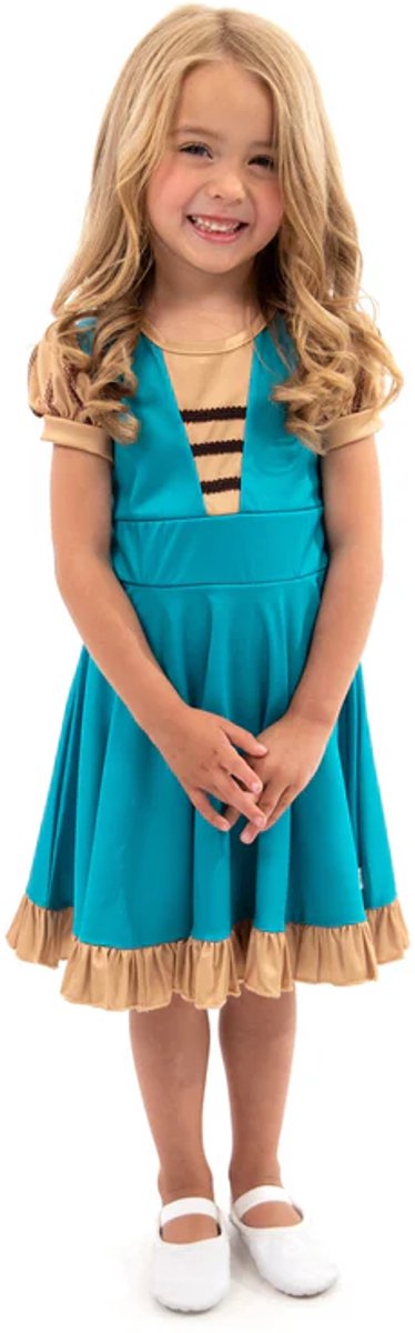 Kleine Abenteuer – mittelalterliches Twirl-Kleid – Größe 128-134
