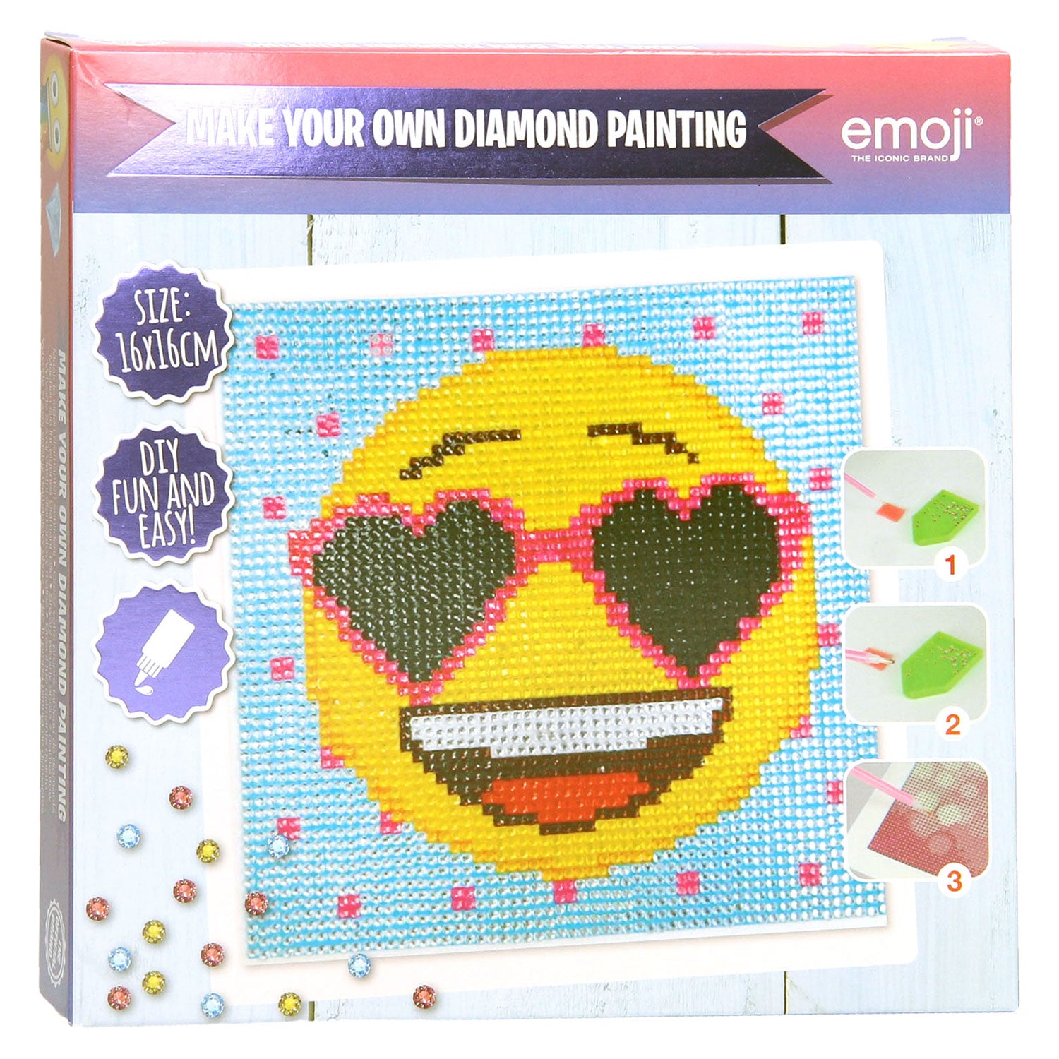 Sambro Emoji Diamond Malerei Brille