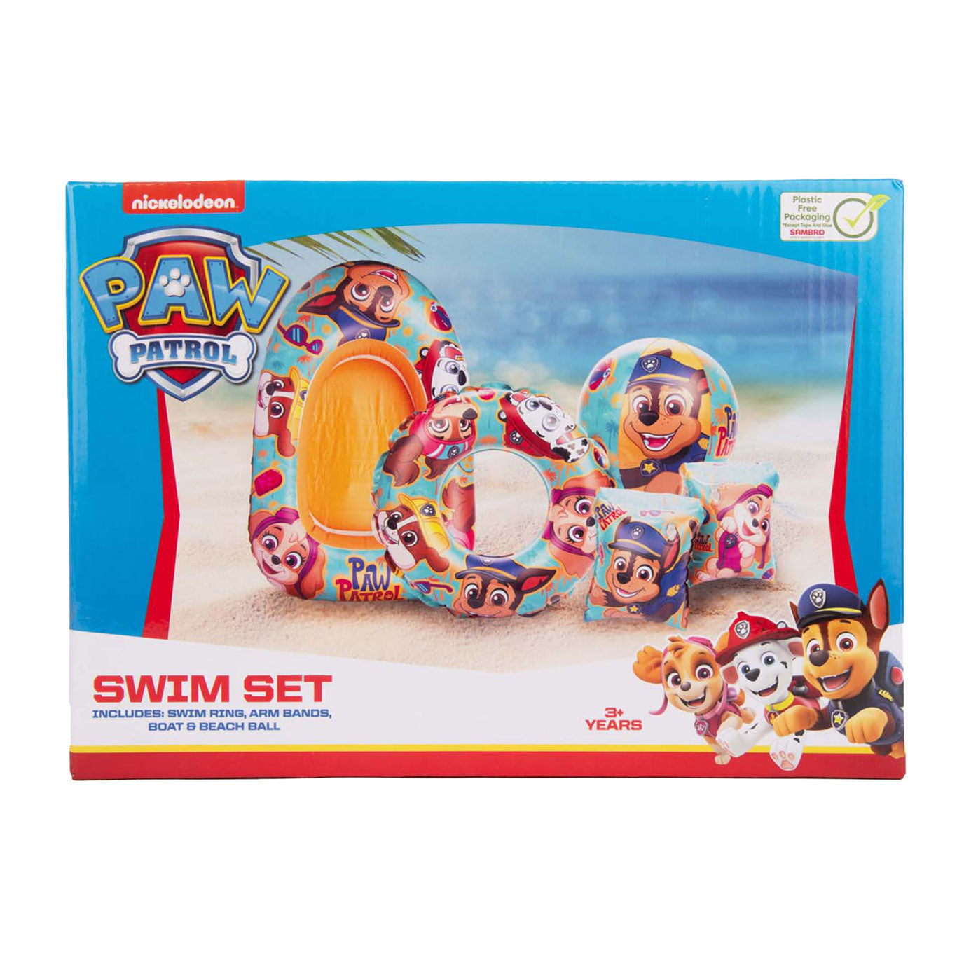 Pfotenpatrouille Schwimmset mit Boot, 5dlg.