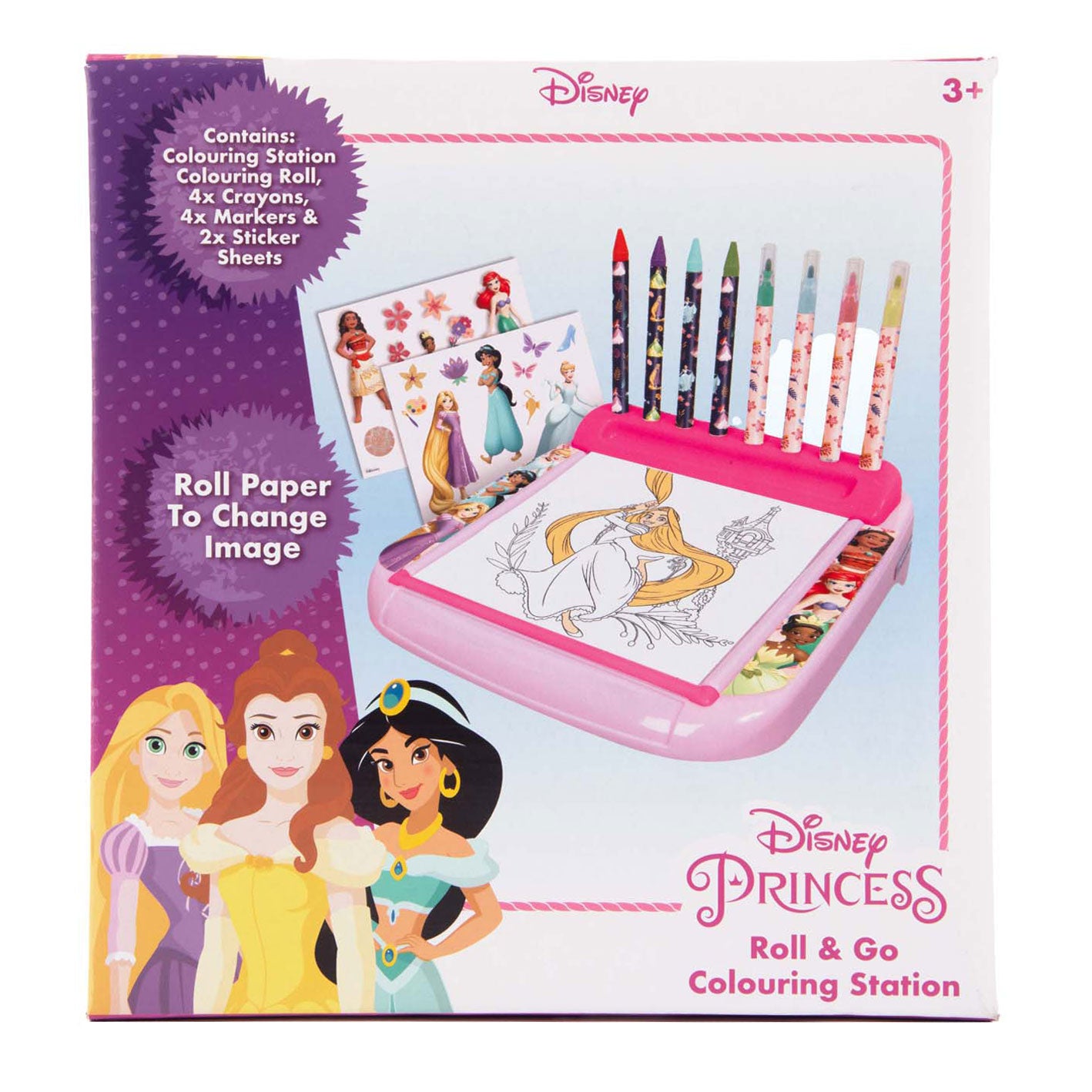 Sambro Prinzessin Zeichenbrett mit Rollfarbe, 12dlg.