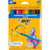 BIC Evolution farbige Bleistifte, sechseckell, L: 17,5 cm, Füllung 3 mm, verschiedene Farben, 18 Stück 1 Box