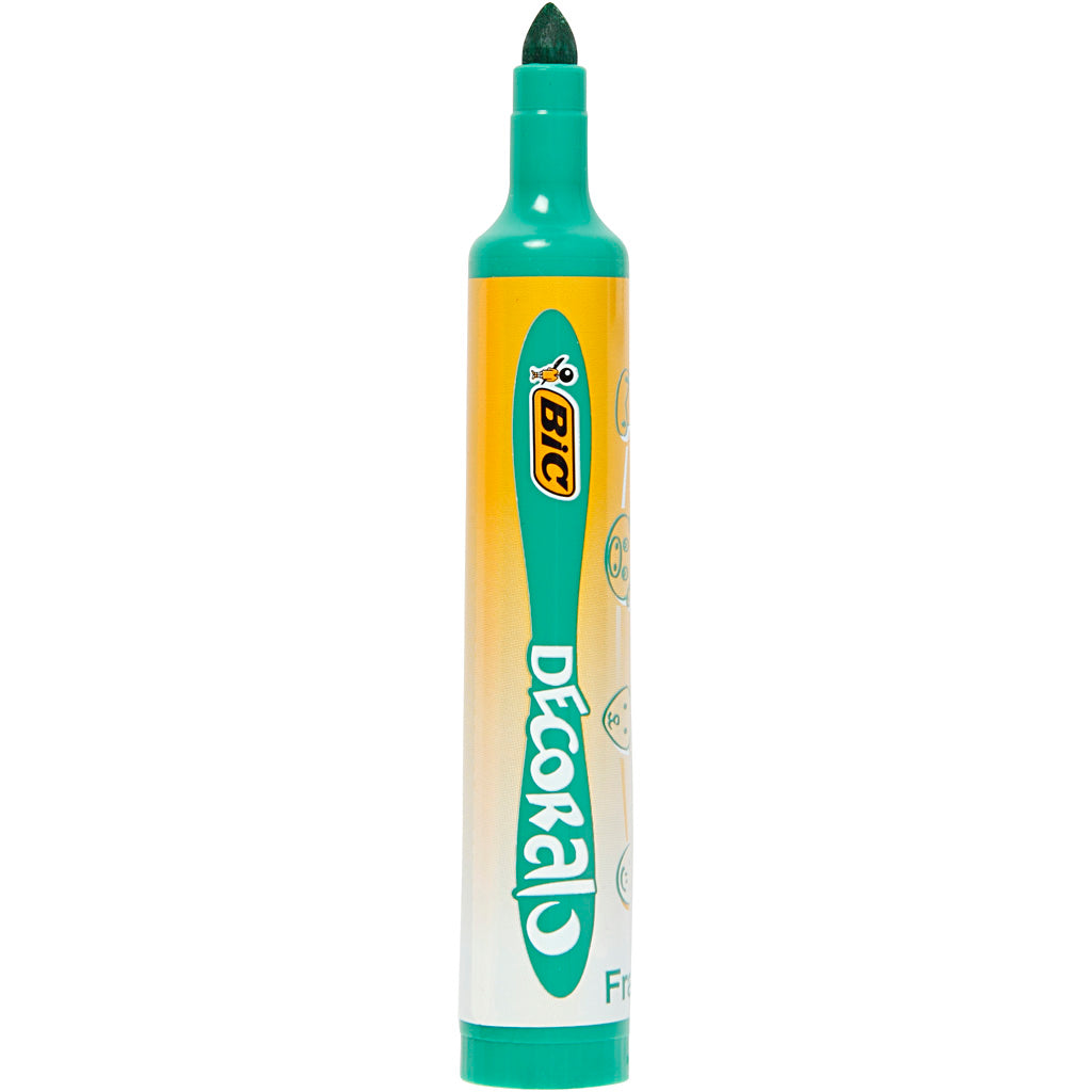 BIC Decoro Jumbo Marker, Liniendicke 4 mm, verschiedene Farben, 30 Stück 1 Box