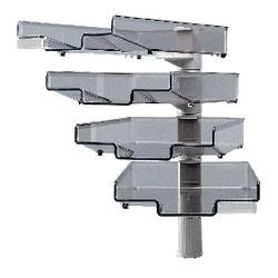 Briefkörbe Hansa Styro Säulenform TRT5880 grau