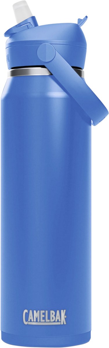 Camelbak Thrive Flip Straw – vakuumisoliert – Edelstahl-Isolierung Trinkflasche – 1 l blau (himmelblau)