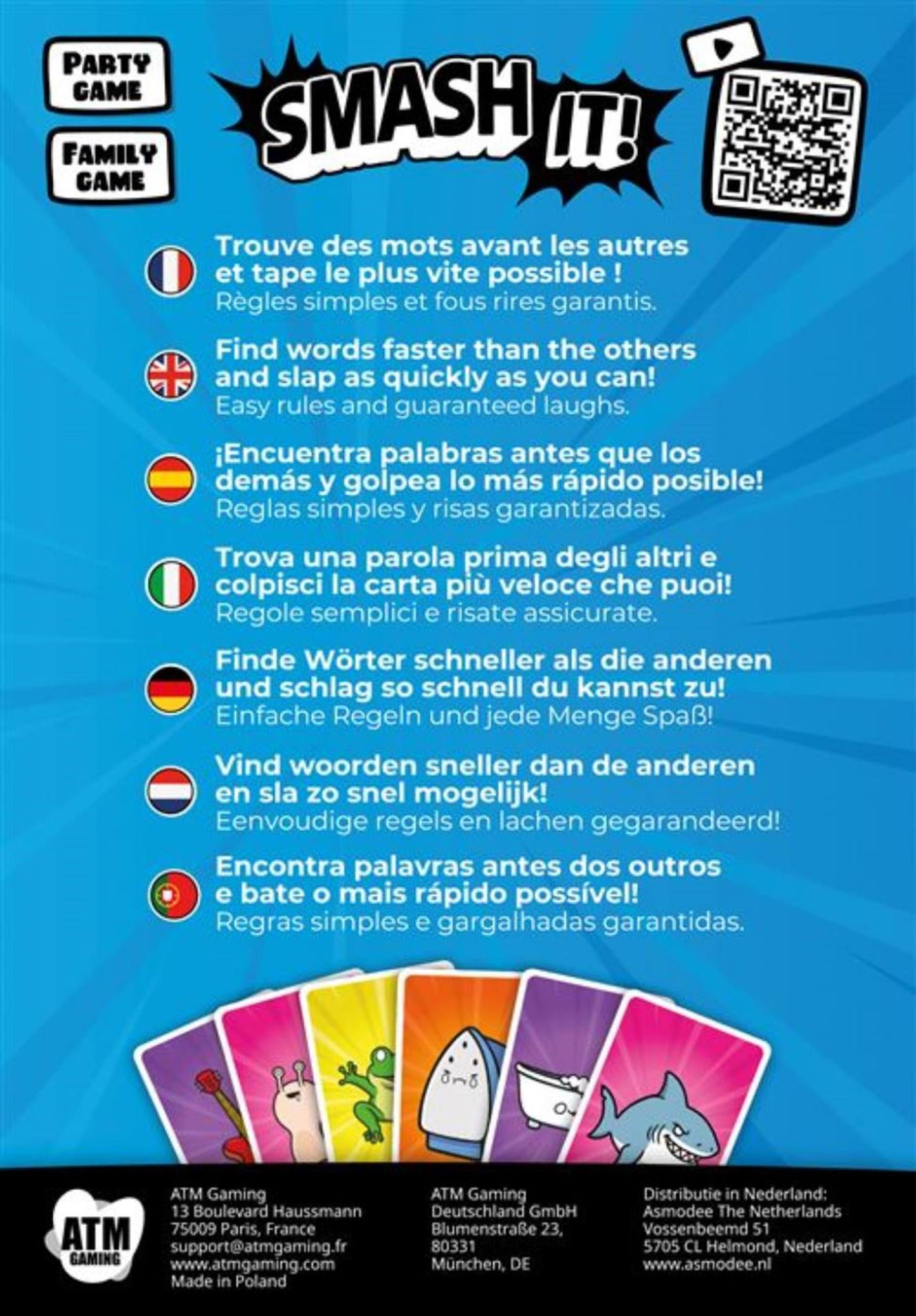 Asmodee zerschmettert es! Kartenspiel (NL-Version)