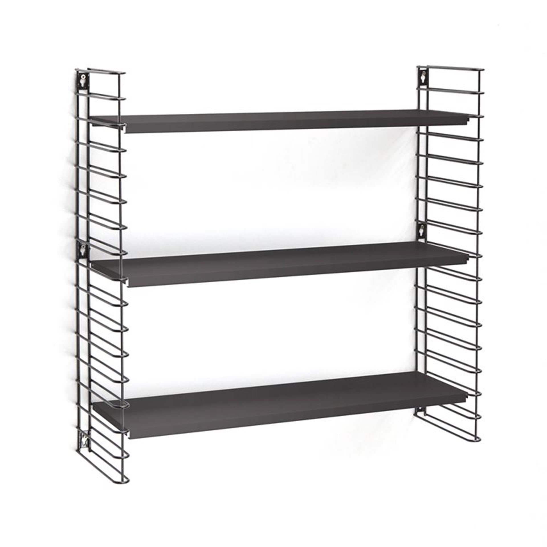 Tomado Bücherregal Retro Schwarz 70x21x68cm