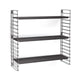 Tomado Bücherregal Retro Schwarz 70x21x68cm