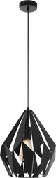 Eglo Carlton 1 Hängelampe - E27 - ø 31 cm - Schwarz