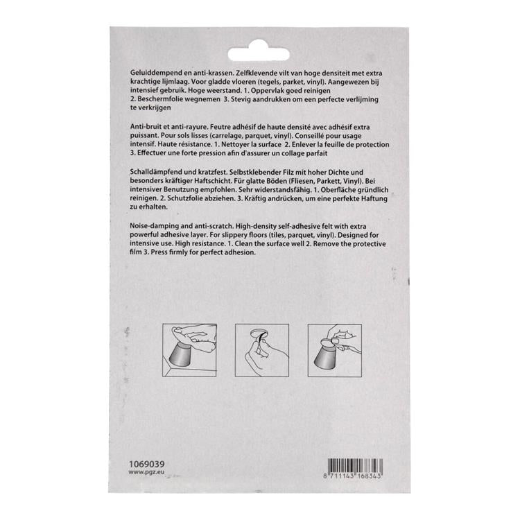 Mack 1069039 - Superfilz selbstklebend weiß 112 x 150 mm 2 Stück | 12 Stück