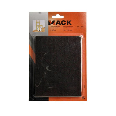 Mack 1069040 - Superfilz selbstklebend braun 112 x 150 mm 2 Stück | 12 Stück