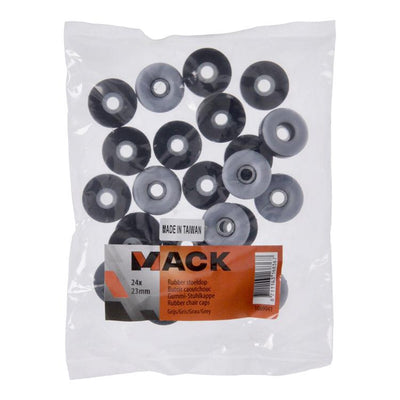Mack 1069041 - Sitzkappengummi grau ø 23 mm 24 Stück | 6 Stück