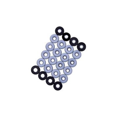Mack 1069041 - Sitzkappengummi grau ø 23 mm 24 Stück | 6 Stück