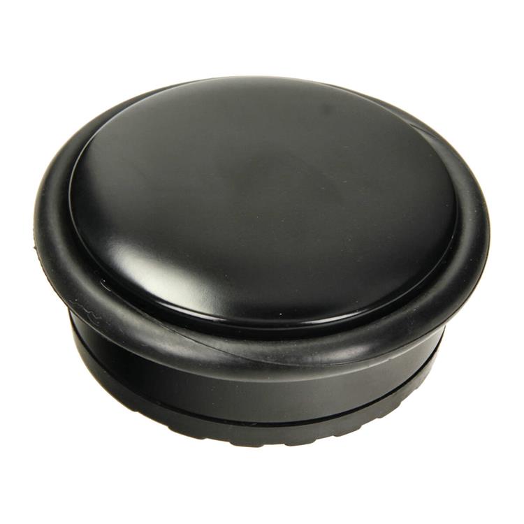 Mack 1069043 - schwerer Türstopper schwarz 1,3 kg ø 95 mm Höhe 35 mm | 6 Stück