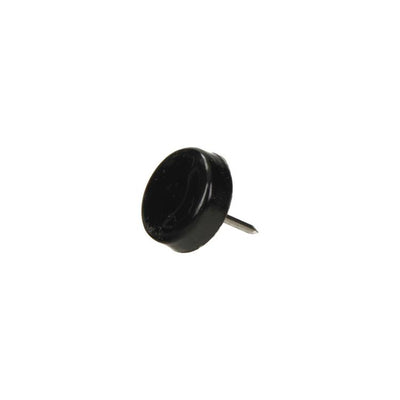 Mack 1066768 - Stuhlgleiternagel Kunststoff schwarz ø 19 mm 12 Stück | 6 Stück