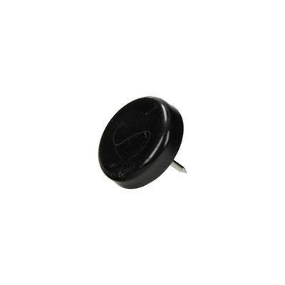 Mack 1066769 - Stuhlgleiternagel Kunststoff schwarz ø 25 mm 8 Stück | 6 Stück