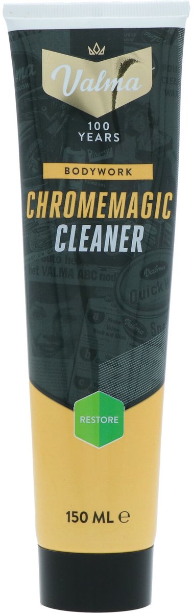 Valma Chrome Magic Chromreiniger – entfernt Rost und Anlauffarben – verleiht Glanz – für alle Metalle – 150 ml