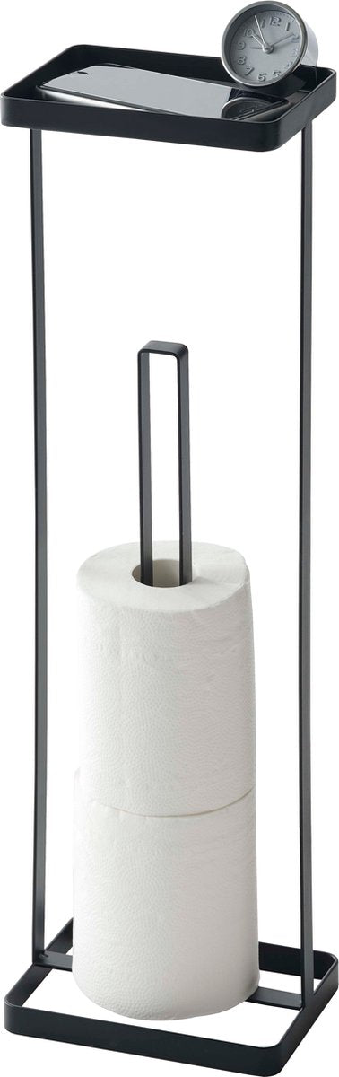 Offener Toilettenpapierhalter von Yamazaki – Turm – Schwarz