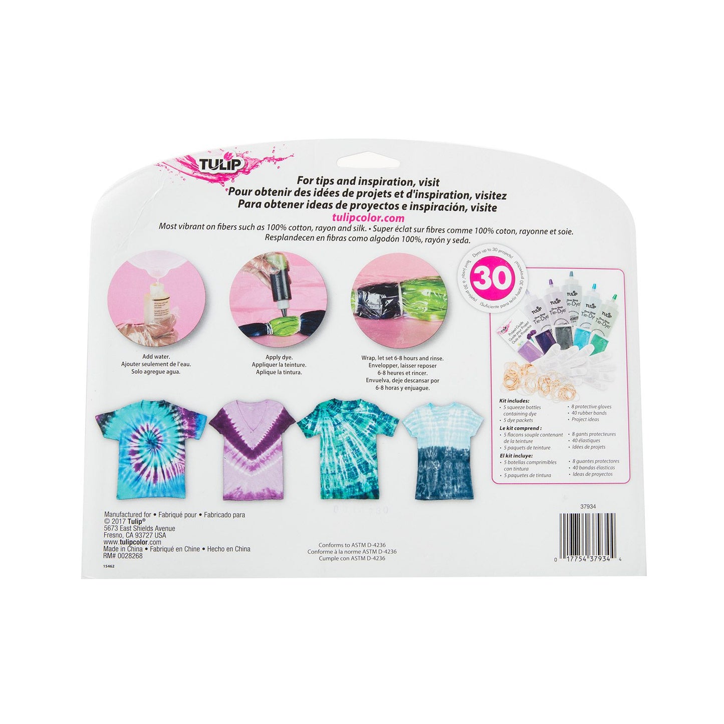 Tulpe One-Step Tie Dye Tulpe • Tie-Dye Kit 5 Farben Meerjungfrau