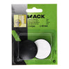 Mack 1069035 - Türstopper selbstklebend schwarz ø 40 mm 2 Stück | 6 Stück