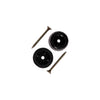 Mack 1069023 - Türstoppergummi + Schraube schwarz 30 x 35 mm 2 Stück | 6 Stück