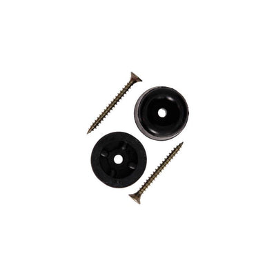 Mack 1069023 - Türstoppergummi + Schraube schwarz 30 x 35 mm 2 Stück | 6 Stück