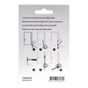 Mack 1069024 - Halbmond-Türstopper schwarz ø 44 mm 1 St. Stk. | 6 Stück