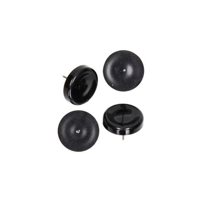 Mack 1066770 - Stuhlgleiter Nagel Kunststoff schwarz ø 28 mm 4 Stück | 6 Stück