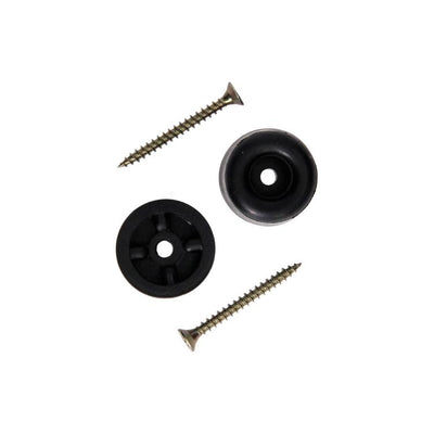 Mack 1069029 - Türanschlaggummi + Schraube schwarz 30 x 25 mm 2 Stück | 6 Stück