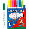 Stempelmarker der Firma Creativ, verschiedene Farben, 8 Stück, 1 Box