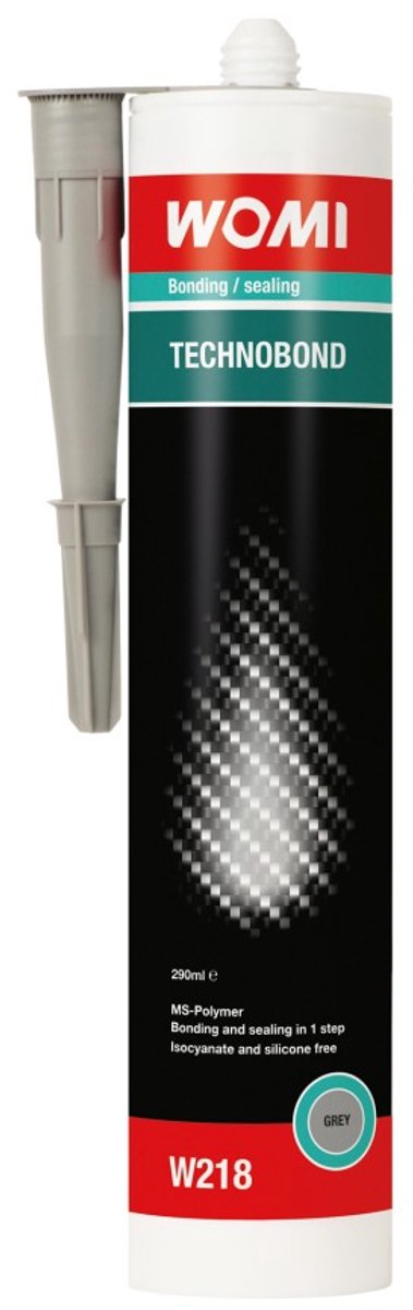 Womi Technobond elastischer Montagekleber grau – 290 ml – flexibel stark – Multimaterial – professioneller Montage- und Dichtungskleber