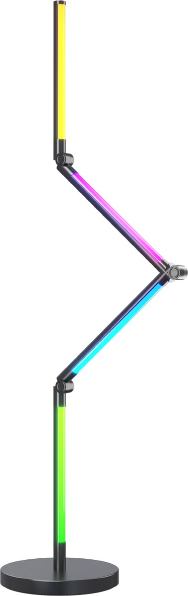 Calex smarte LED-Stehleuchte – smarte WiFi-Eckleuchte – Stehleuchte – Stimmungsbeleuchtung dimmbares RGB- und Weißlicht – Steuerung per App – 140 cm