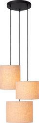 Lucide Maya - Hängelampe - ø 46 cm - 3xE27 - Beige - Japandi