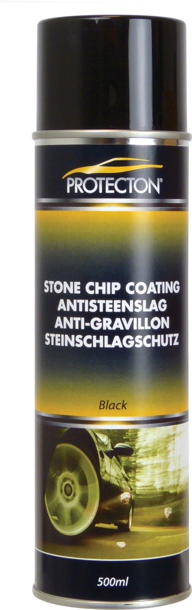 Protecton Anti-Steinschlag – Schutzmittel für Karosserieteile – Korrosionsschutzwirkung – schalldämmend – überlackierbar – Schwarz – 500 ml
