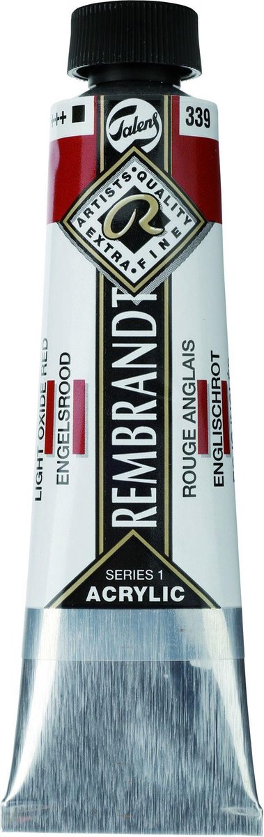 Rembrandt Acrylfarbe Serie 1 helles Oxidrot (339)