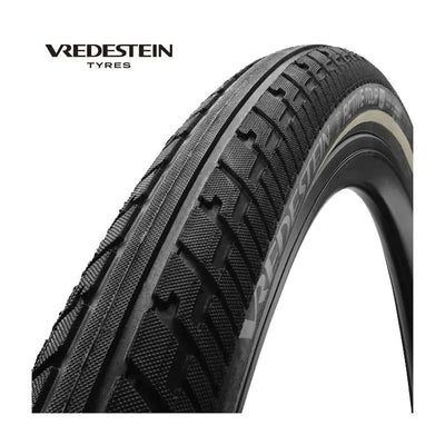Vredestein Reifenaktive Tour 28 x 1 5 8 x 1 3 8 Schwarzer Refluen