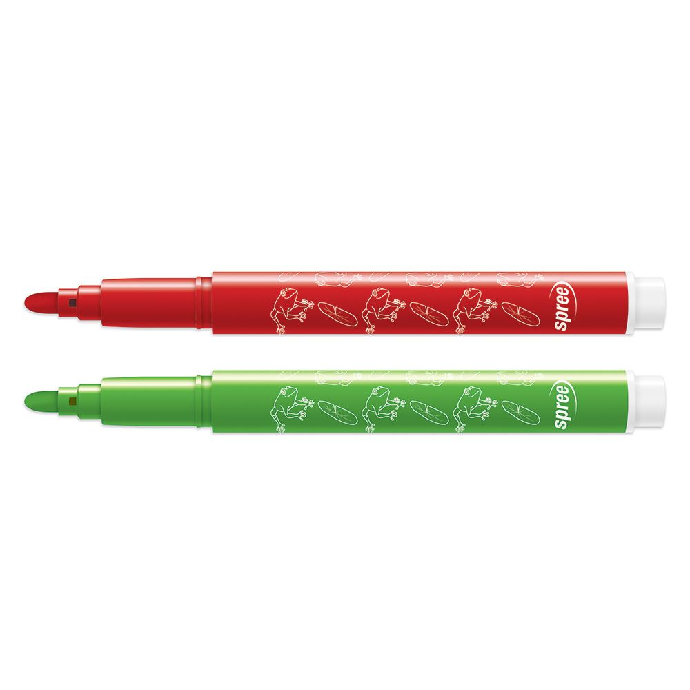 Kunstmarker, 12 Farben. 4mm. PP-Box