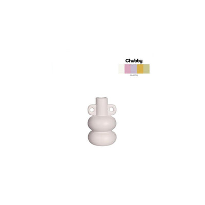 Ideas 4 Seasons Chubby Kerzenhalter H12cm gebrochenes Weiß