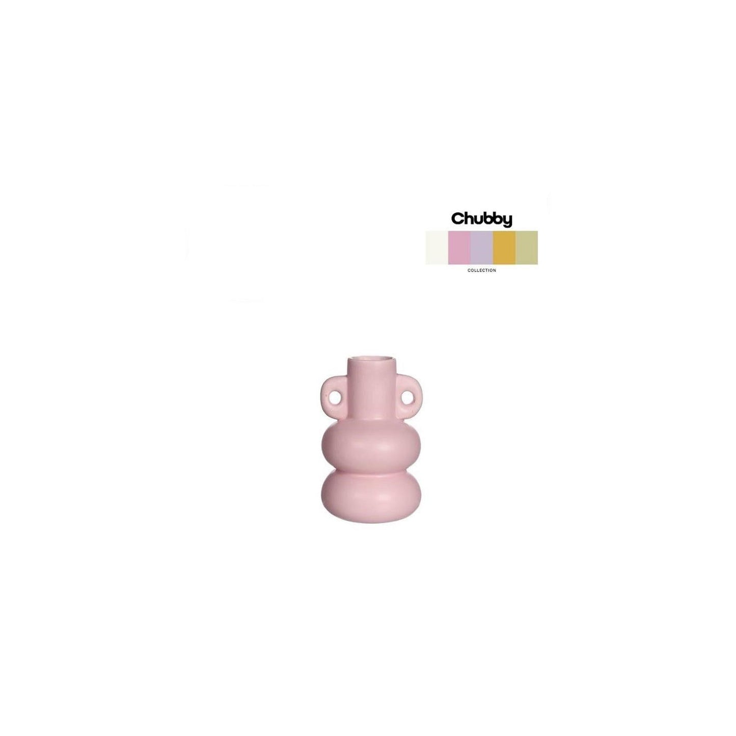 Ideas 4 Seasons Chubby Kerzenhalter H12cm rosa