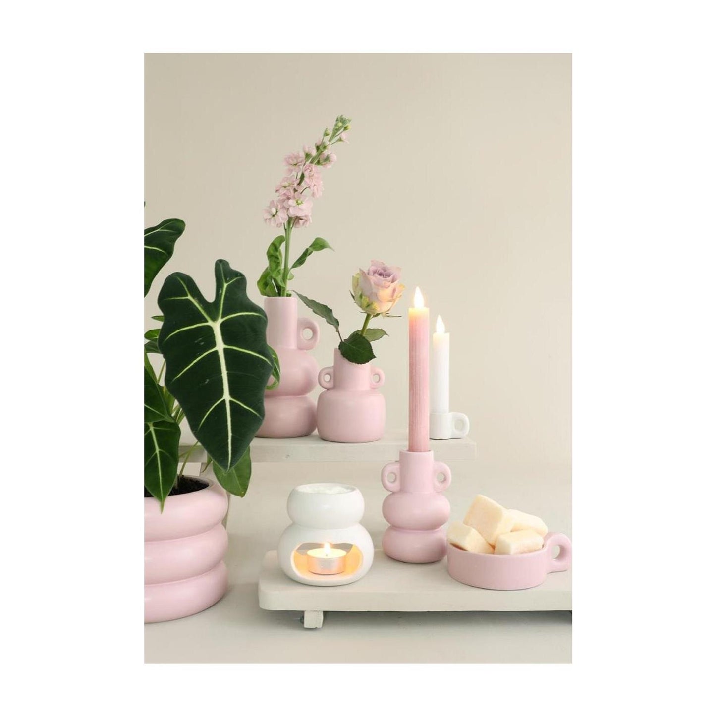Ideas 4 Seasons Chubby Kerzenhalter H12cm rosa