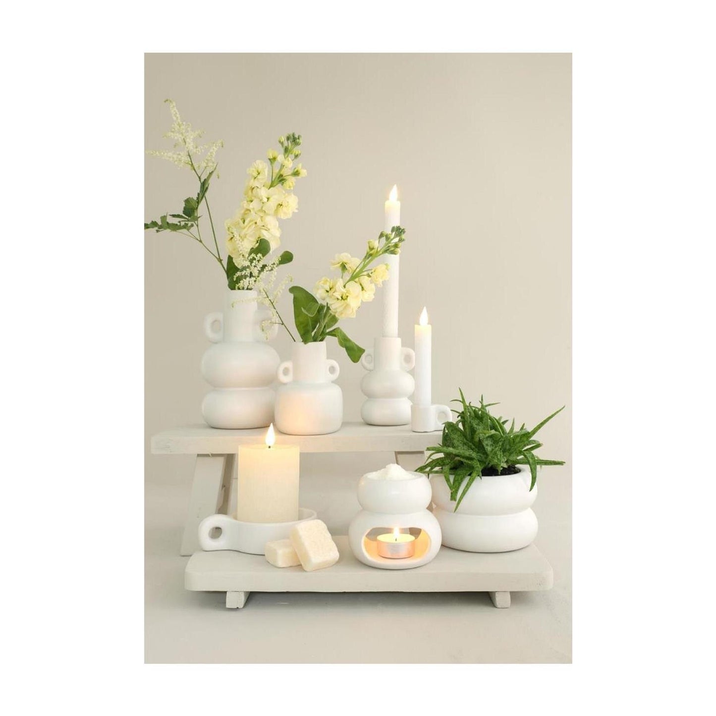 Ideas 4 Seasons Chubby Brenner ø10xh9cm gebrochenes Weiß