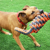 Happy Pet Nuts for Knots Extreme Coil 8 Form Tugger Grey Orange