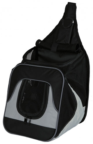 Trixie Hundetasche Savina Bauch schwarz grau
